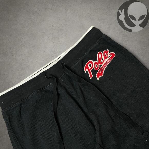 Polo Ralph Lauren Sleepwear Pants medium black cotton casual - Picture 3 of 5